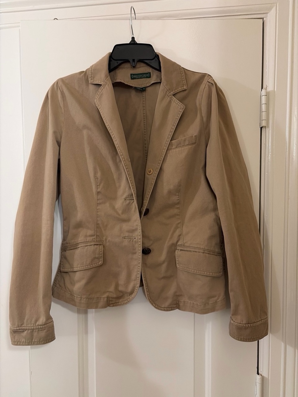 Lauren Ralph Lauren Khaki Cotton Blazer